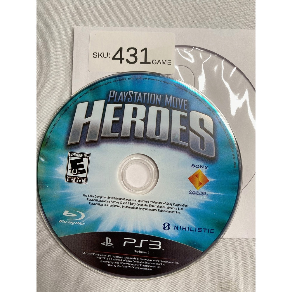 PlayStation Move Heroes Sony PS3 Game Disc Only
